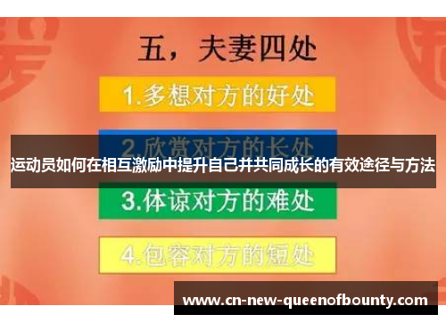 运动员如何在相互激励中提升自己并共同成长的有效途径与方法